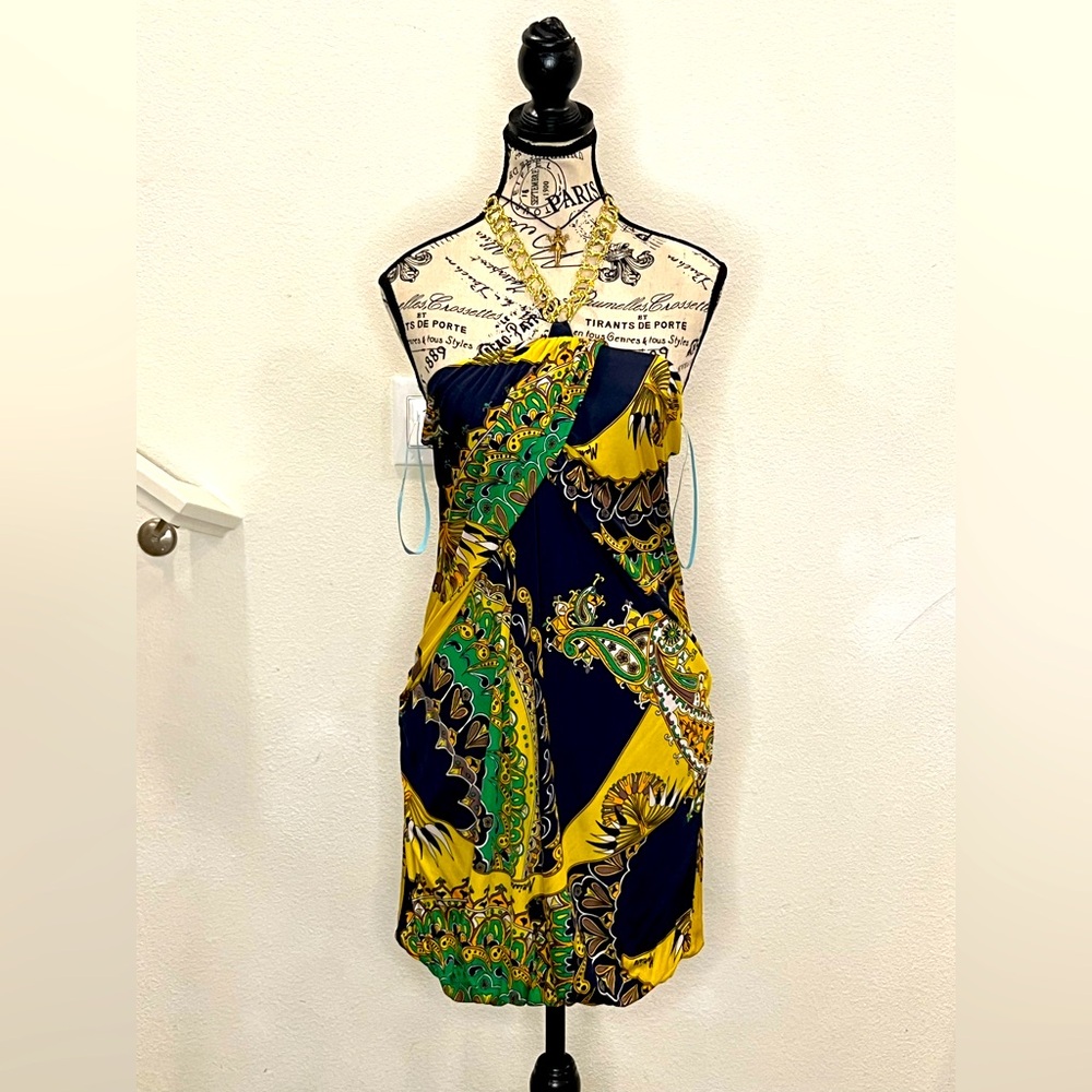 Marciano Elegant Multicolor Paisley Dress